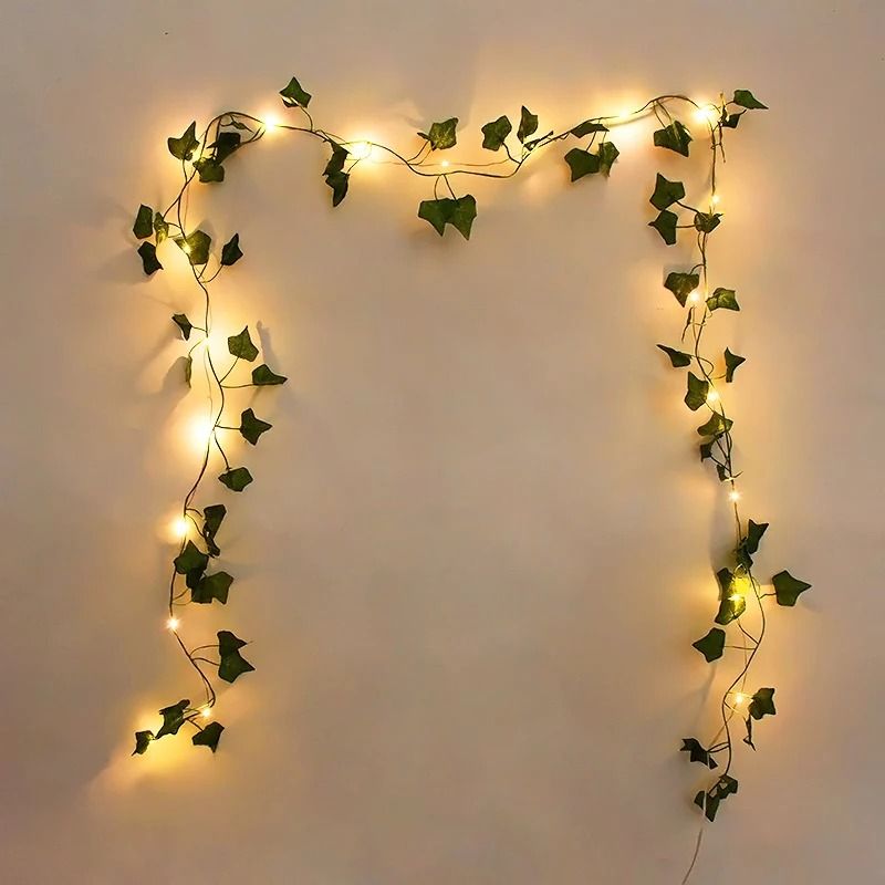 LED Ivy Leaf Garland Fairy String Lights for Bedroom, Wedding & Garden Decor