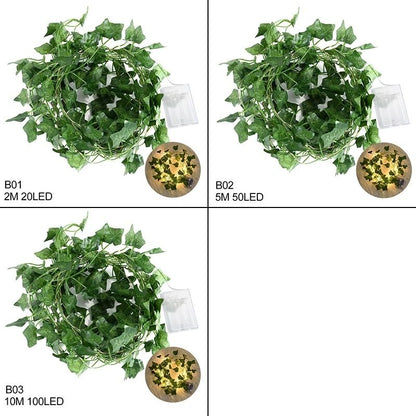 LED Ivy Leaf Garland Fairy String Lights for Bedroom, Wedding & Garden Decor