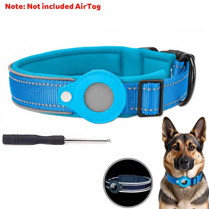 Reflective Waterproof Airtag Pet Collar