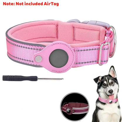 Reflective Waterproof Airtag Pet Collar