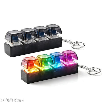 RGB Keyboard Fidget Keychain Toy