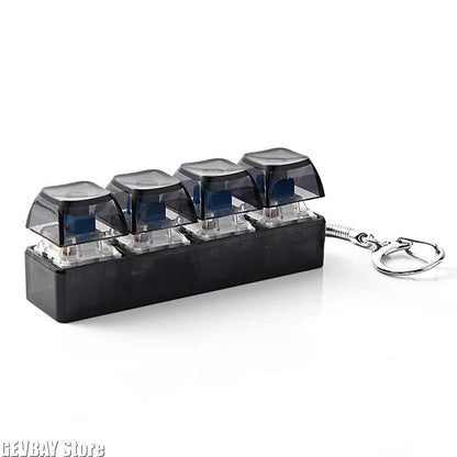 RGB Keyboard Fidget Keychain Toy