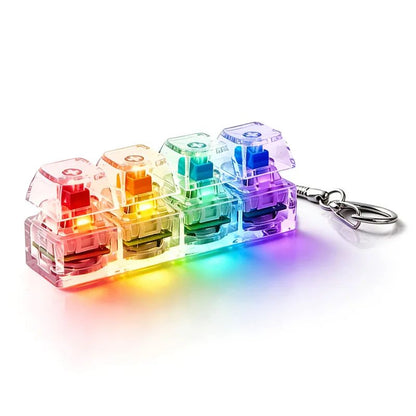 RGB Keyboard Fidget Keychain Toy