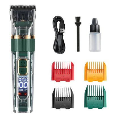 High-Torque Pet Grooming Clipper – Digital Display Cordless Shaver & Precision Trimmer for Dogs & Cats