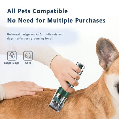High-Torque Pet Grooming Clipper – Digital Display Cordless Shaver & Precision Trimmer for Dogs & Cats