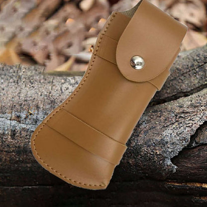 Premium Leather Sheath Knife & Flashlight Holder with Belt Loop