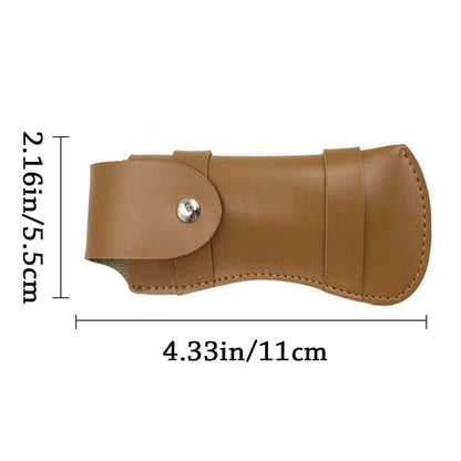 Premium Leather Sheath Knife & Flashlight Holder with Belt Loop