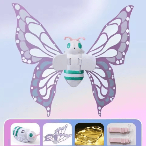 LED Light-Up Fairy Wings Costume for Girls & Kids
