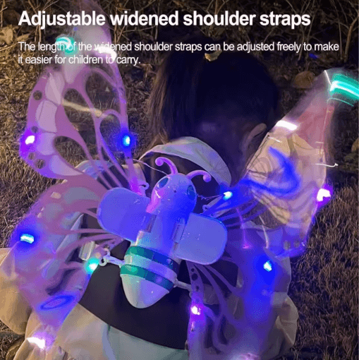 LED Light-Up Fairy Wings Costume for Girls & Kids