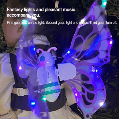 LED Light-Up Fairy Wings Costume for Girls & Kids
