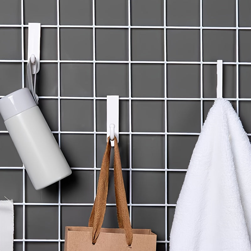 Pegboard Organizer Hooks Set for Wire Grid Wall Storage and Display