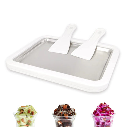 Frozen Swirl Rolled Ice Cream Maker for DIY Frozen Yogurt and Homemade Desserts