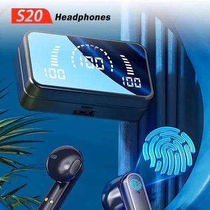 Wireless TWS Earbuds Bluetooth Headphones with HiFi Stereo