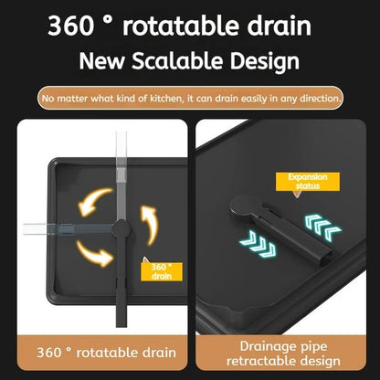 Adjustable Stainless Steel Over-Sink Dish Drying Rack