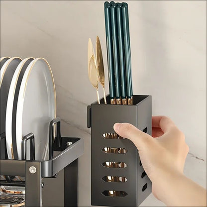 Adjustable Stainless Steel Over-Sink Dish Drying Rack