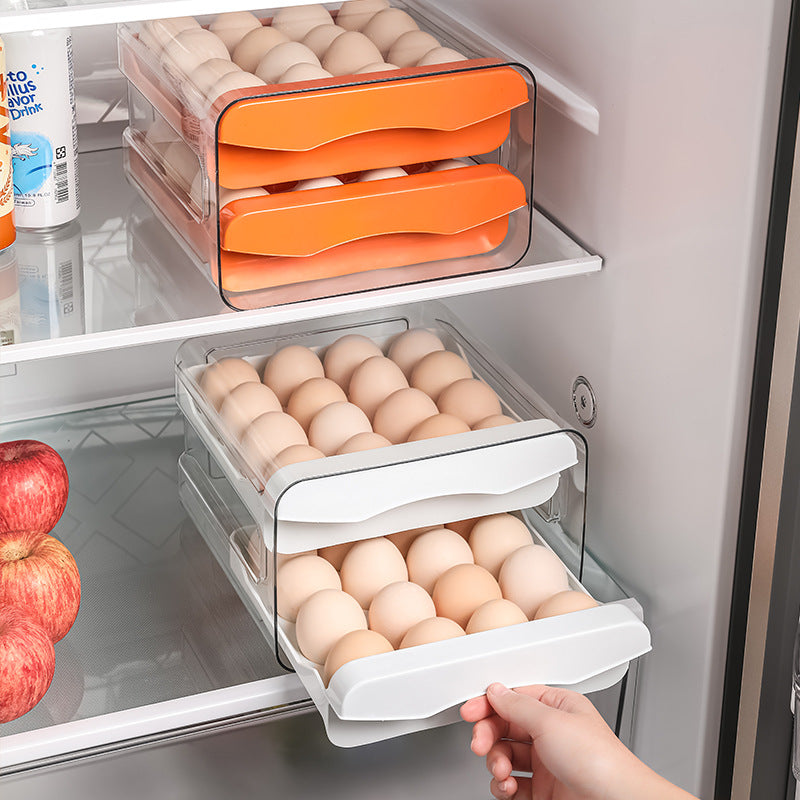 Automatic Egg Dispenser & Organizer for Refrigerator Storage