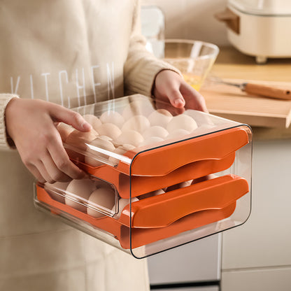 Automatic Egg Dispenser & Organizer for Refrigerator Storage