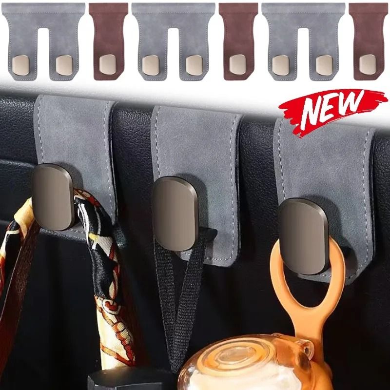Luxury Leather Glove Box Hook & Front Row Storage Organizer for Car Interiors