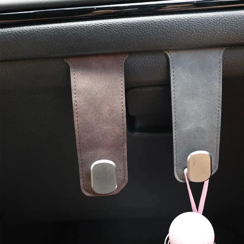 Luxury Leather Glove Box Hook & Front Row Storage Organizer for Car Interiors