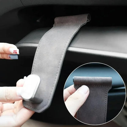 Luxury Leather Glove Box Hook & Front Row Storage Organizer for Car Interiors