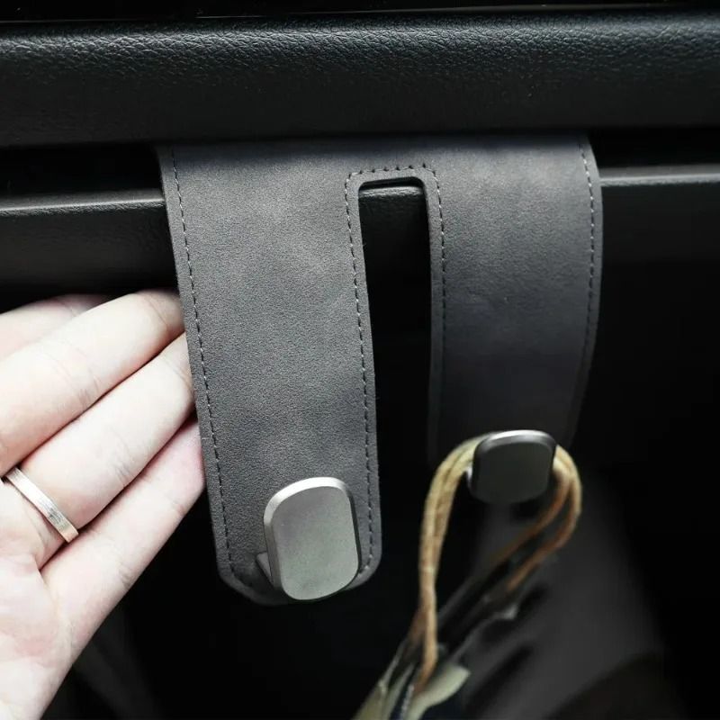 Luxury Leather Glove Box Hook & Front Row Storage Organizer for Car Interiors