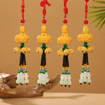 Chinese Style Buddha Pixiu Car Pendant for Peaceful Driving