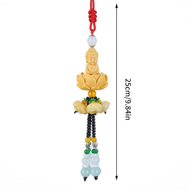 Chinese Style Buddha Pixiu Car Pendant for Peaceful Driving