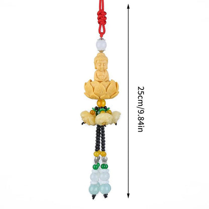 Chinese Style Buddha Pixiu Car Pendant for Peaceful Driving