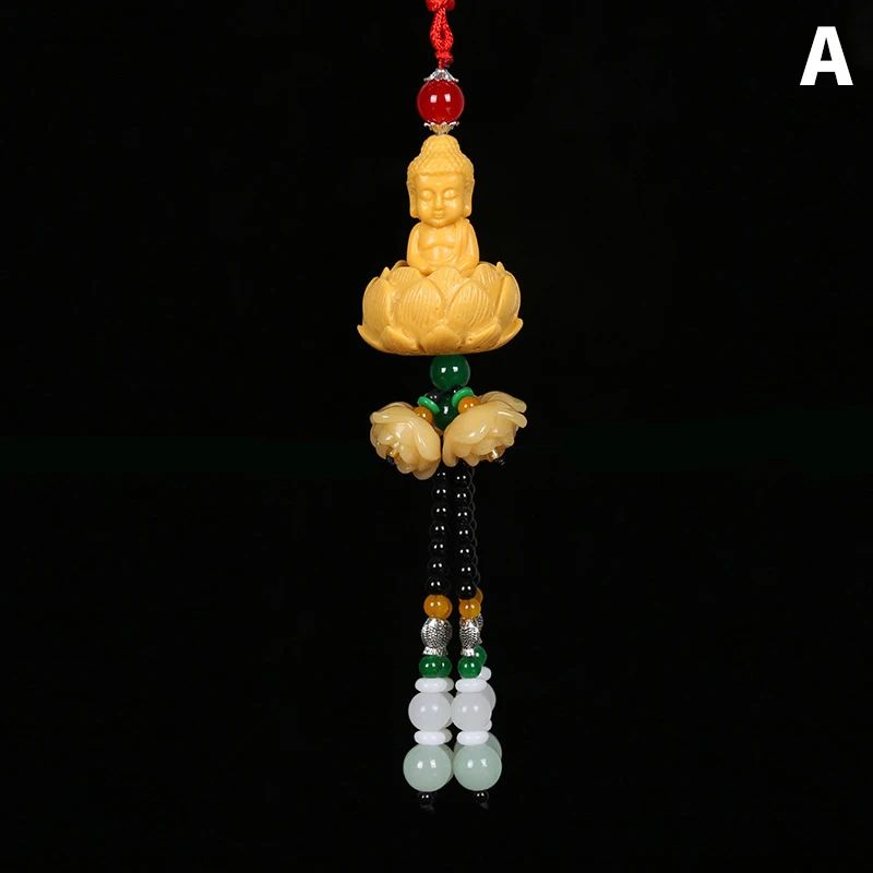 Chinese Style Buddha Pixiu Car Pendant for Peaceful Driving