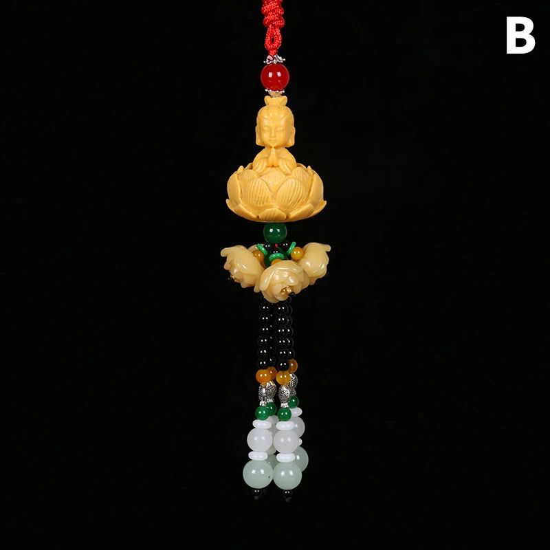 Chinese Style Buddha Pixiu Car Pendant for Peaceful Driving