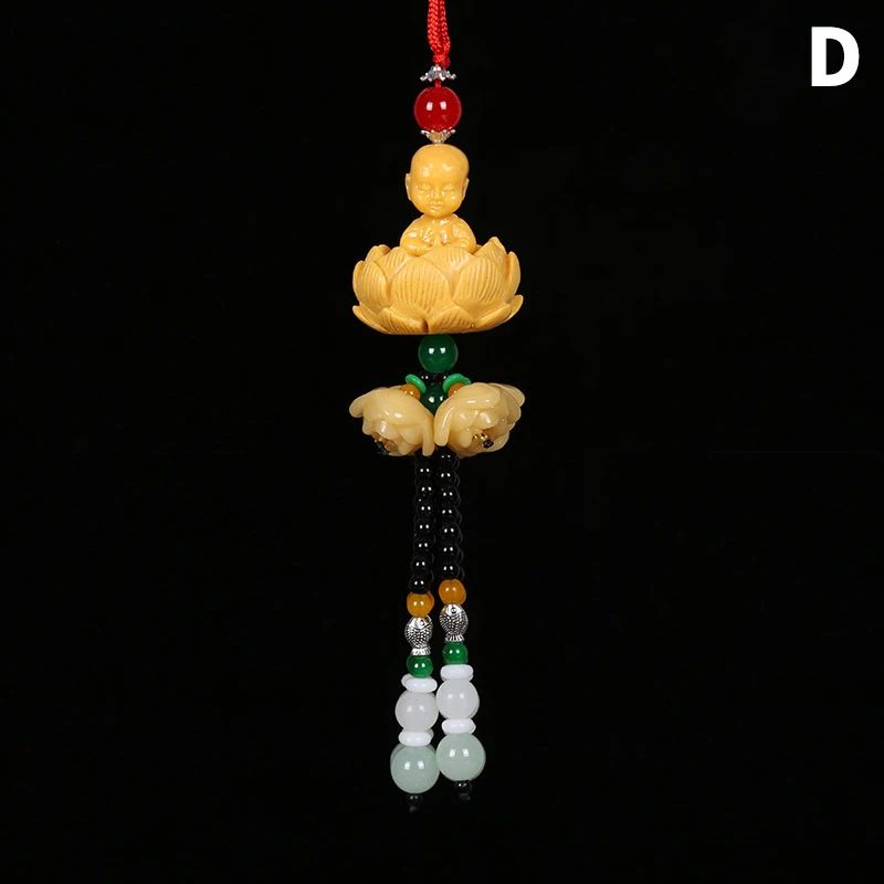 Chinese Style Buddha Pixiu Car Pendant for Peaceful Driving