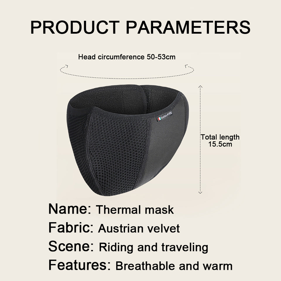Thermal Winter Cycling Mask for Men Windproof Face & Ear Protection