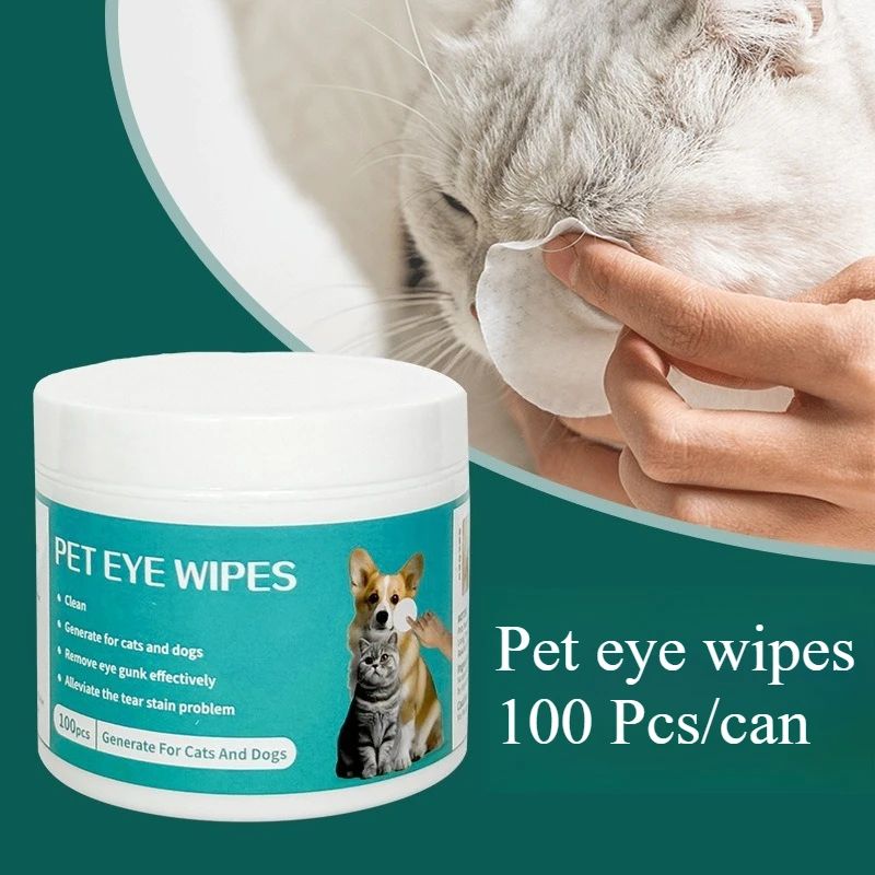 Pet Eye Cleaning Wipes Tear Stain Remover 100PCS