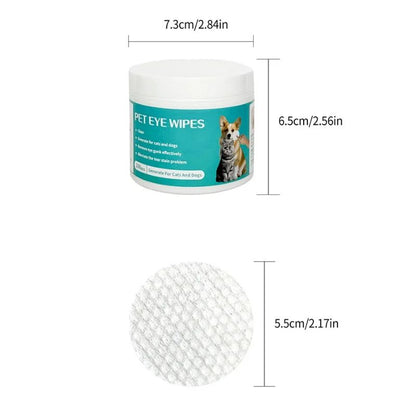 Pet Eye Cleaning Wipes Tear Stain Remover 100PCS