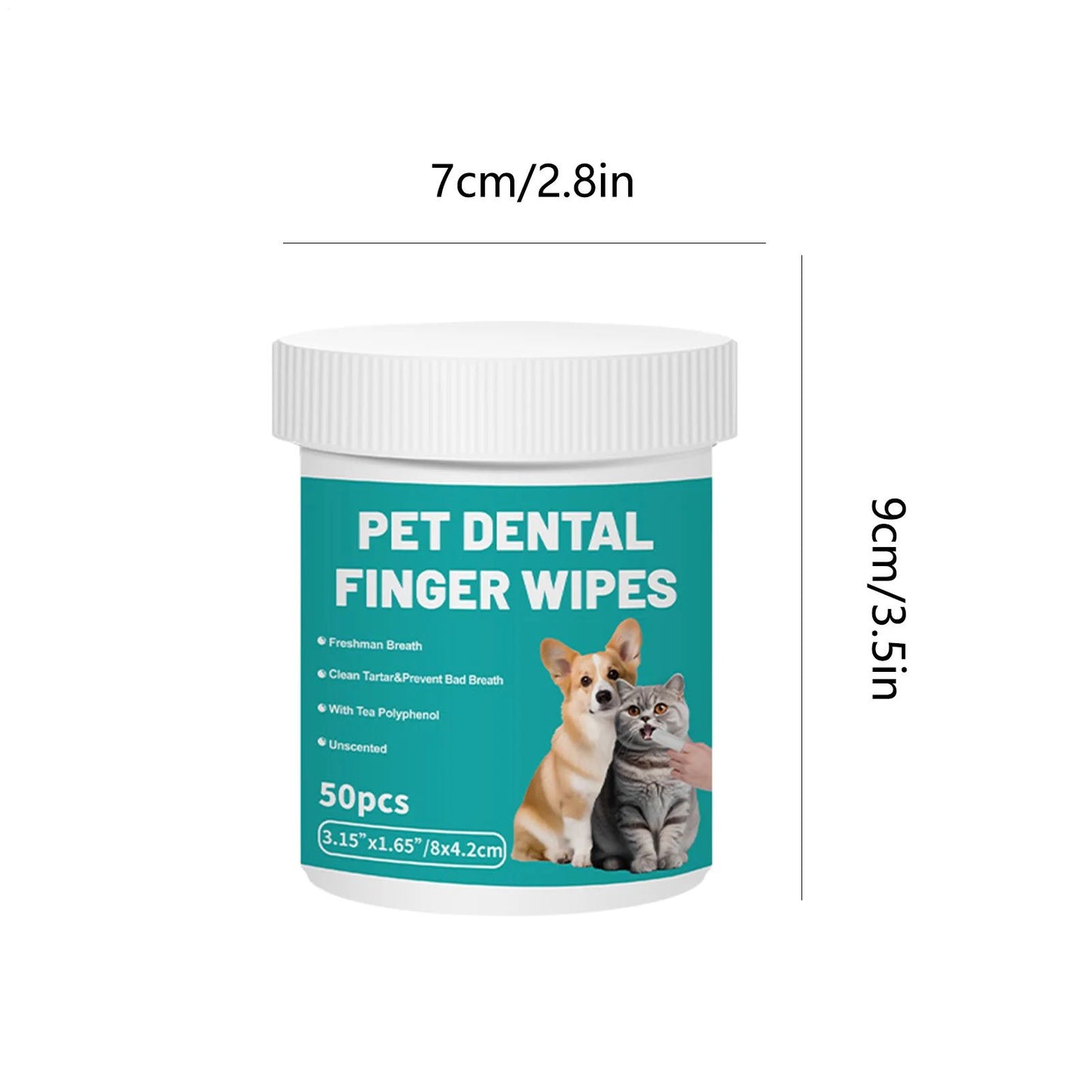 Disposable Pet Teeth Cleaning Finger Wipes Set