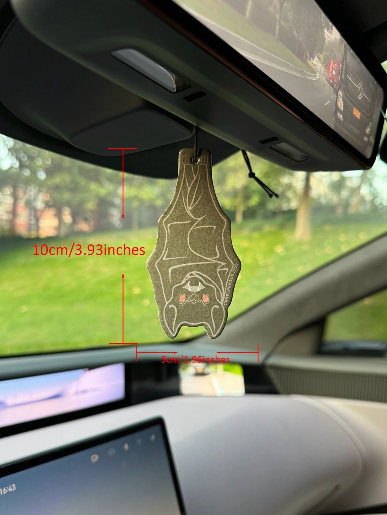 Hanging Bat Aromatherapy Car Air Freshener Pendant