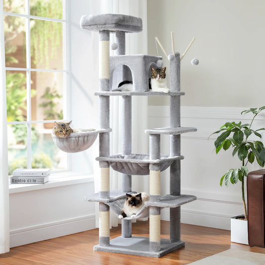 Jumbo Deluxe Multi-Level Tall Cat Tower