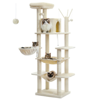 Jumbo Deluxe Multi-Level Tall Cat Tower