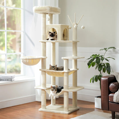Jumbo Deluxe Multi-Level Tall Cat Tower