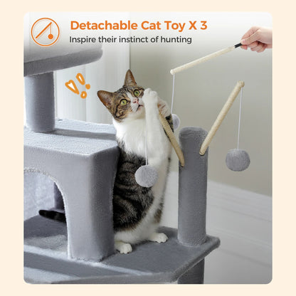 Jumbo Deluxe Multi-Level Tall Cat Tower