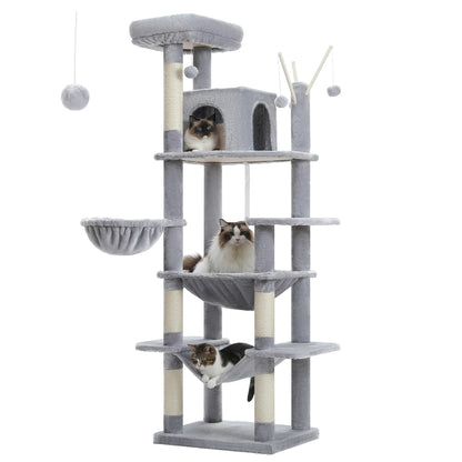 Jumbo Deluxe Multi-Level Tall Cat Tower
