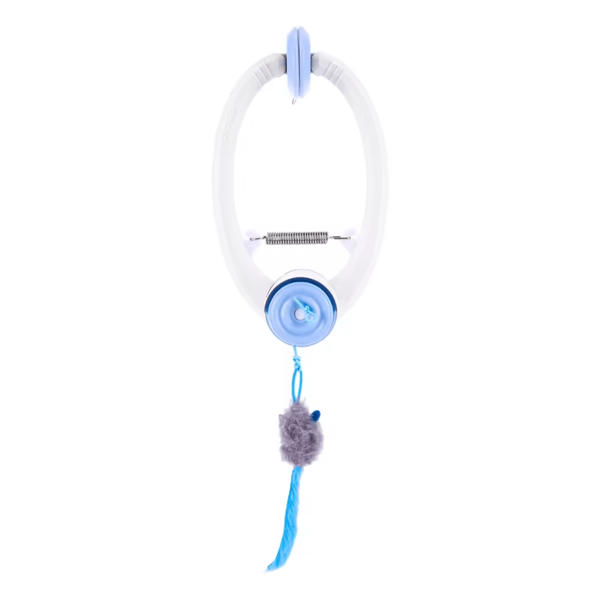 BouncePaw Retractable Hanging Cat Toy for Independent Indoor Play