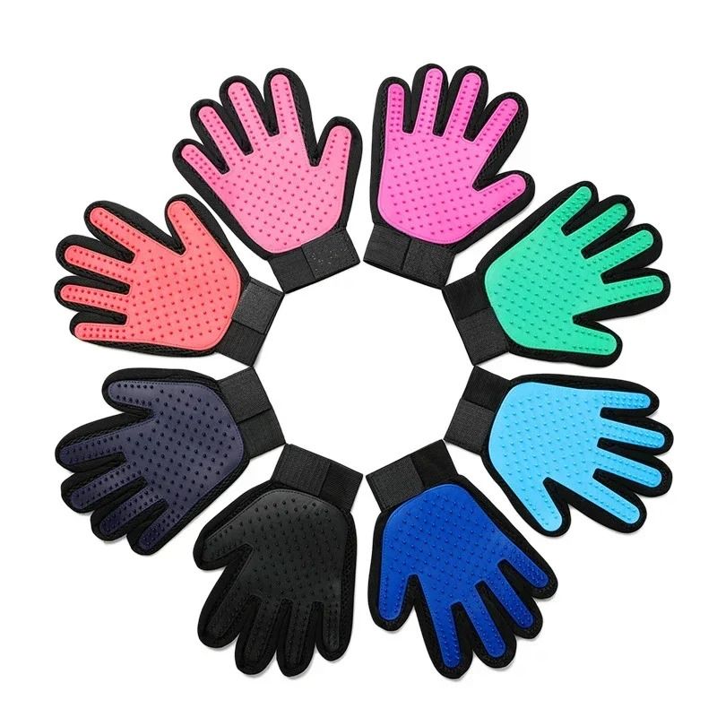 Pet Silicone Grooming & Deshedding Gloves