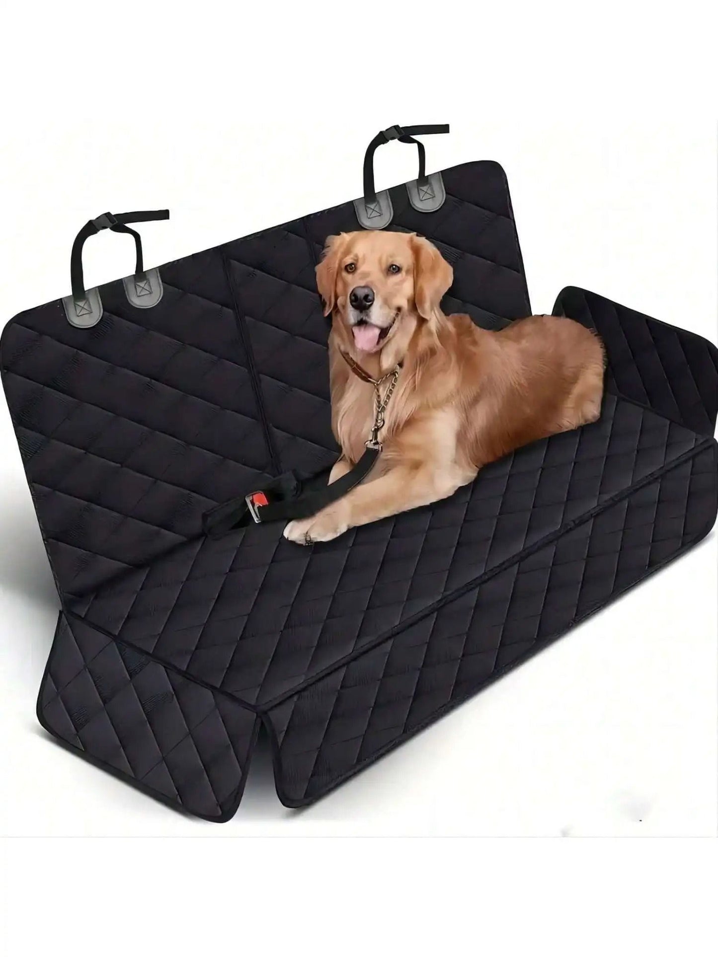 Waterproof Dog Car Seat Cover Hammock with Middle Armrest Access