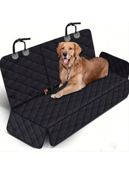 Waterproof Dog Car Seat Cover Hammock with Middle Armrest Access