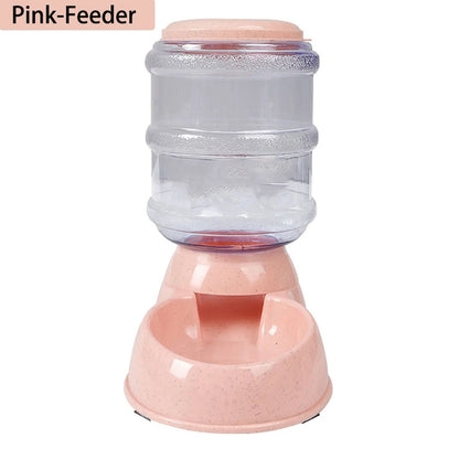 3.8L Automatic Gravity Pet Feeder & Water Dispenser for Small & Medium Pets