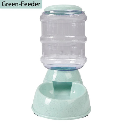 3.8L Automatic Gravity Pet Feeder & Water Dispenser for Small & Medium Pets