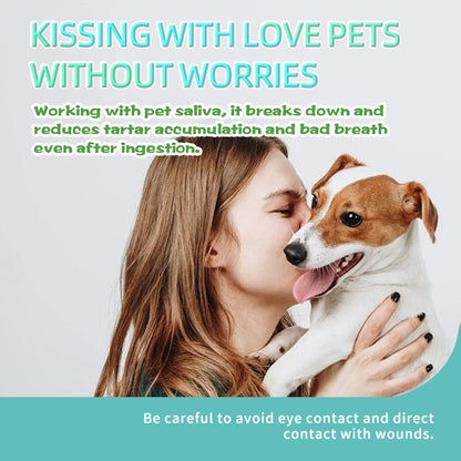 Mint Herbal Pet Teeth Cleaning Powder for Dogs & Cats