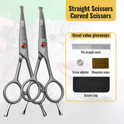 Precision Safety-Tip Grooming Scissors