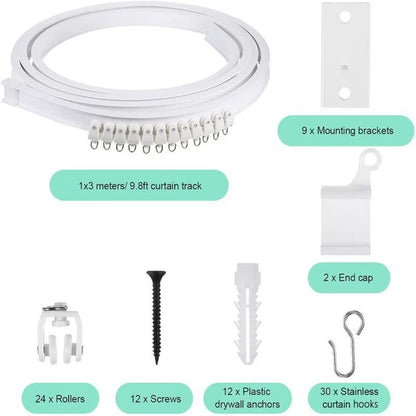 Modern Bendable Curtain Rail Track with Nano Silencer